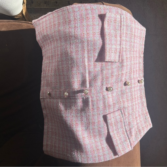 Pink Tweed Jacket and skirt set - Picture 2 of 6